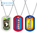 En gros pas de minimum personnalisé métal vierge gravé sublimation enduit pays drapeau armée de l&#39;air mode militaire dog tags à vendre